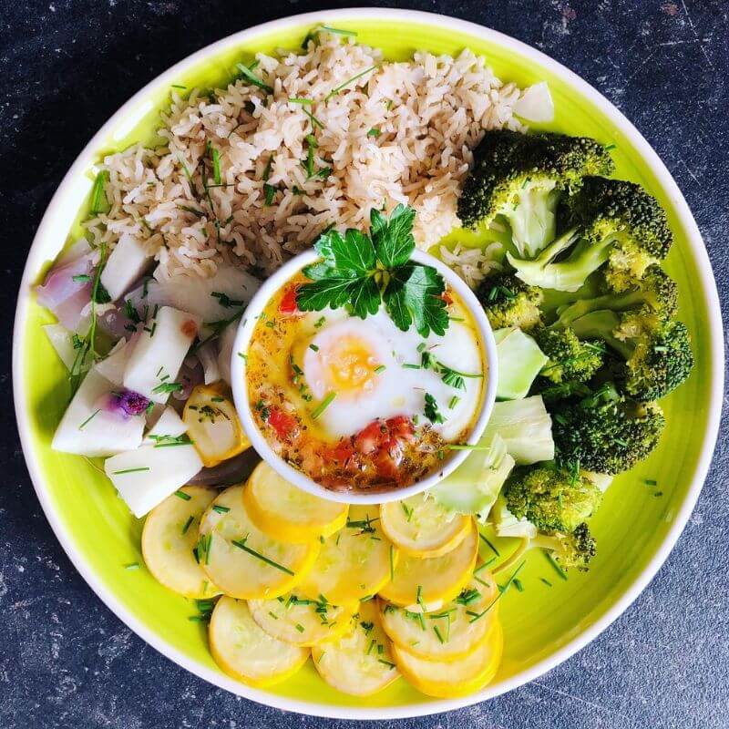 Oeuf cocotte & Légumes de saison