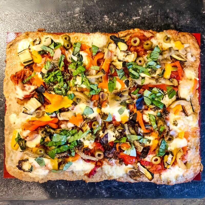 Pizza à la pâte de Choufleur